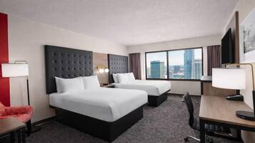 Superior Room, 2 Queen Beds, Non Smoking | In-room safe, desk, laptop workspace, blackout drapes