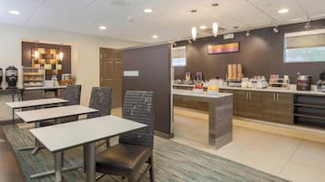 Free daily self-service breakfast