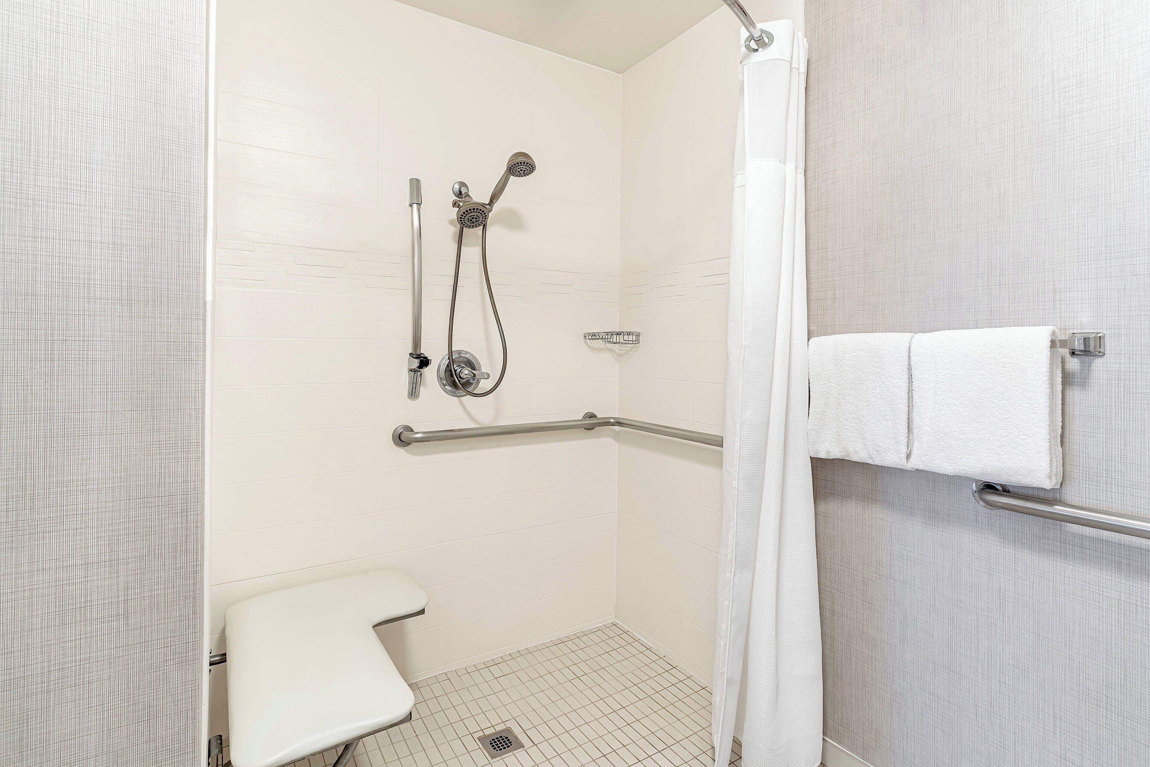 free toiletries, hair dryer, towels, soap