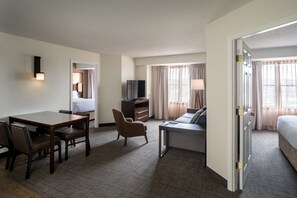 Suite, 2 Bedrooms | In-room safe, desk, blackout drapes, iron/ironing board