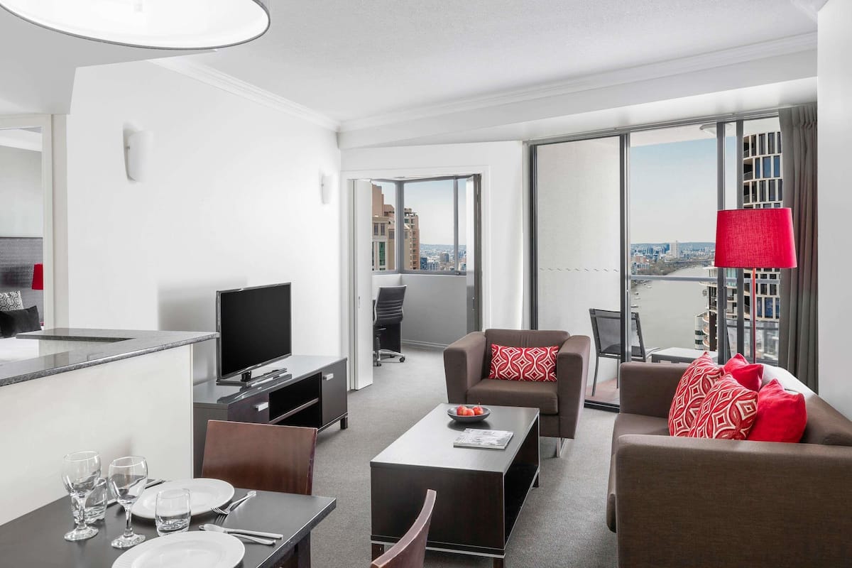 Apartment, 1 Bedroom, River View | 2 bedrooms, in-room safe, individually furnished, desk