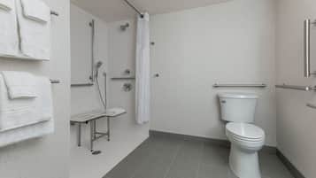 Habitación estándar, 1 cama King size (Mobility, Roll-In Shower) | Baño para personas con discapacidad