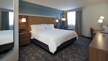 Hypo-allergenic bedding available, pillowtop beds, desk, blackout drapes