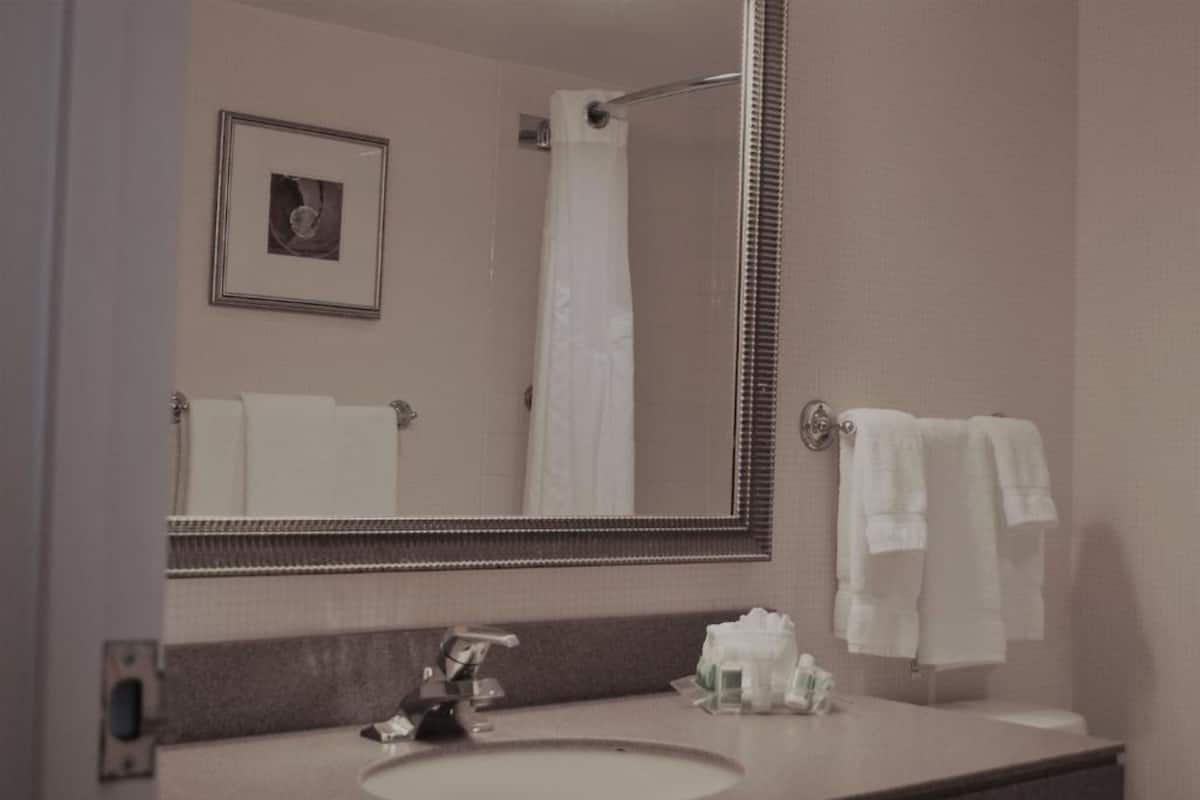 Bañera con ducha, bañera profunda, artículos de tocador gratuitos