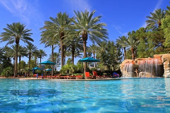 Seasonal outdoor pool, open 9:00 AM to 6:00 PM, cabanas (surcharge) at JW Marriott Las Vegas Resort & Spa