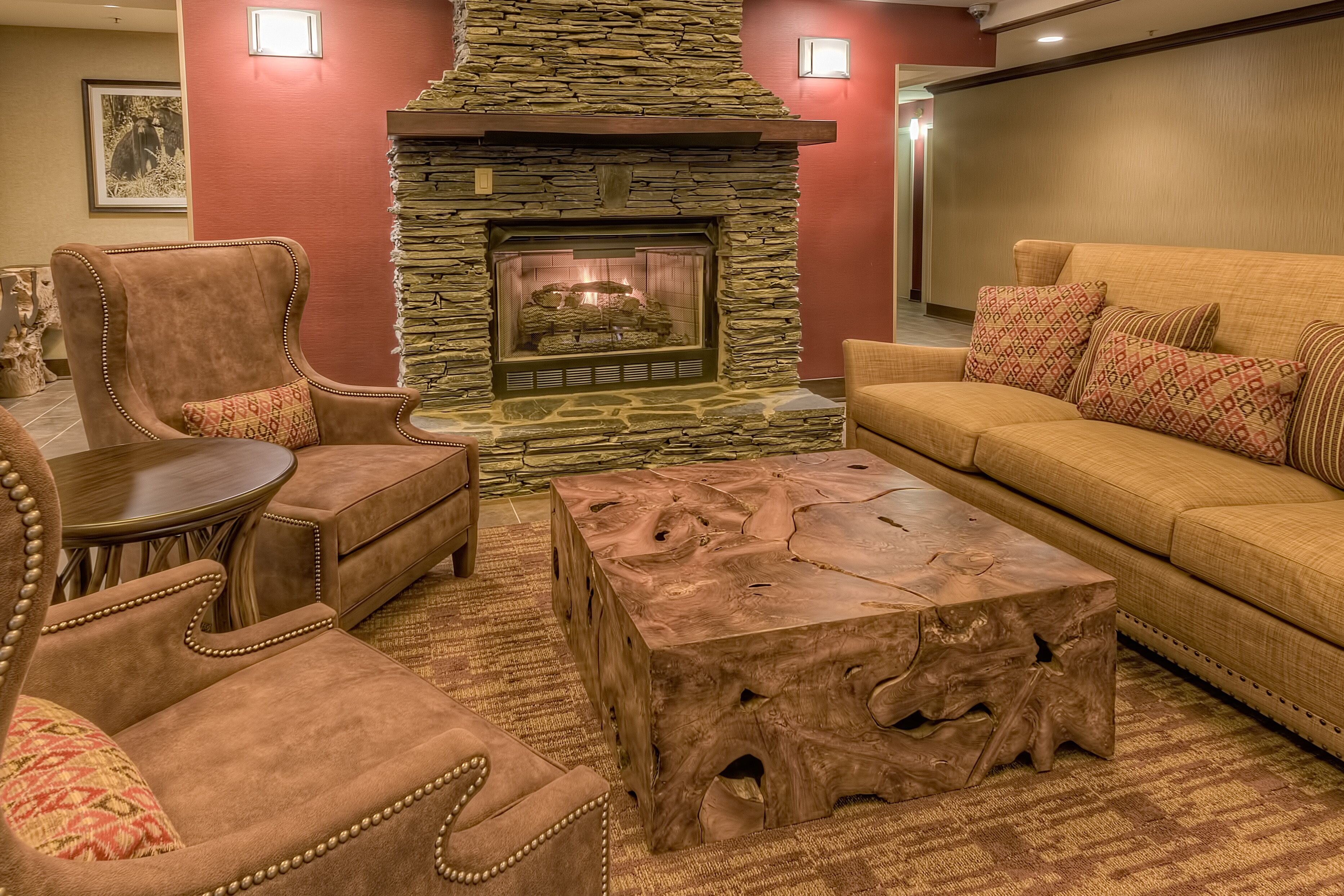 Sala de estar en el lobby