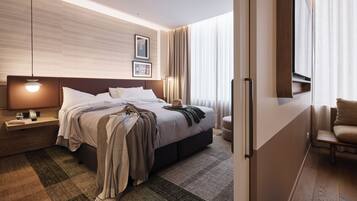 Rydges Executive Suite | 1 bedroom, premium bedding, pillowtop beds, minibar