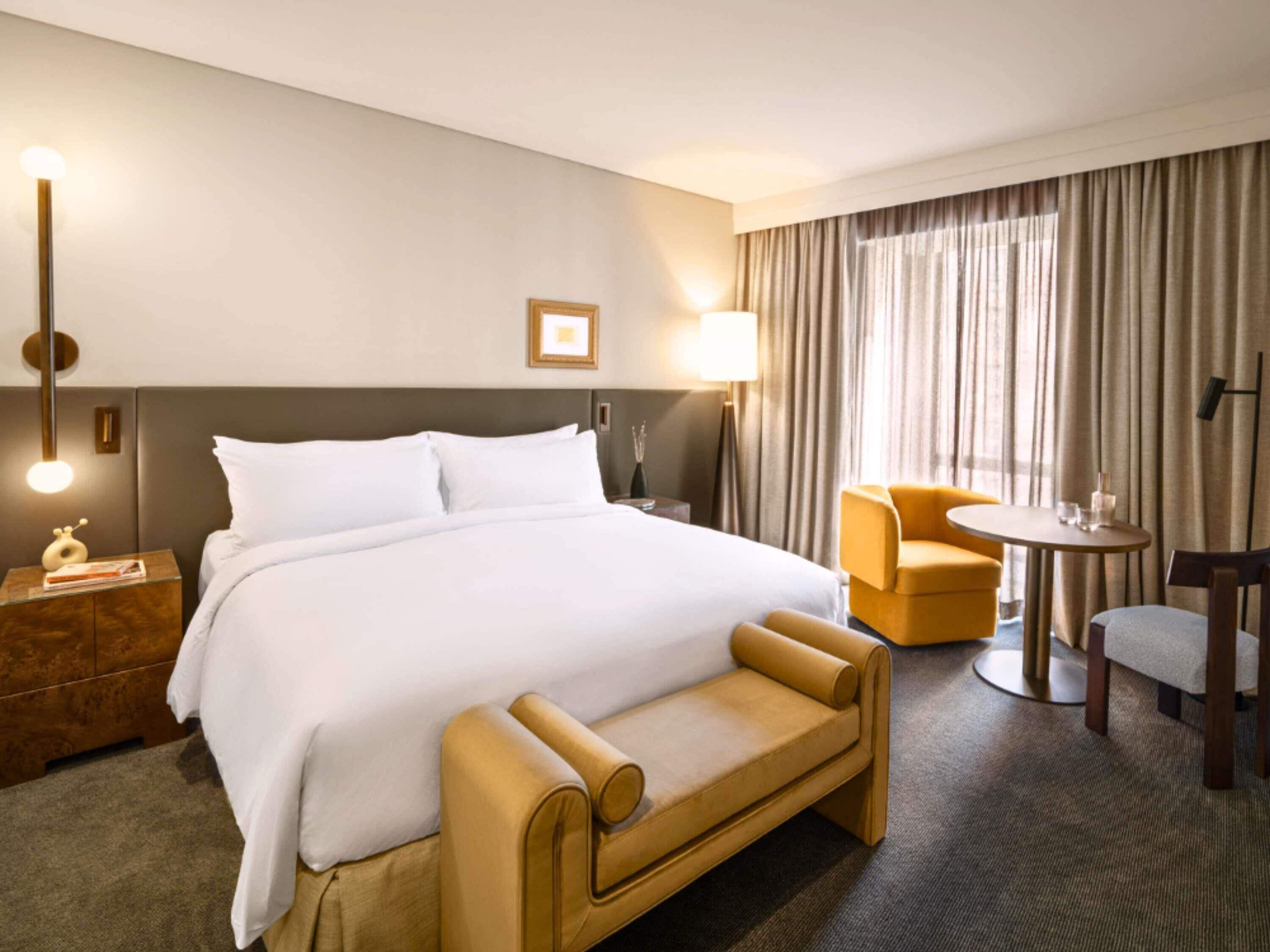 Premium bedding, minibar, in-room safe, desk
