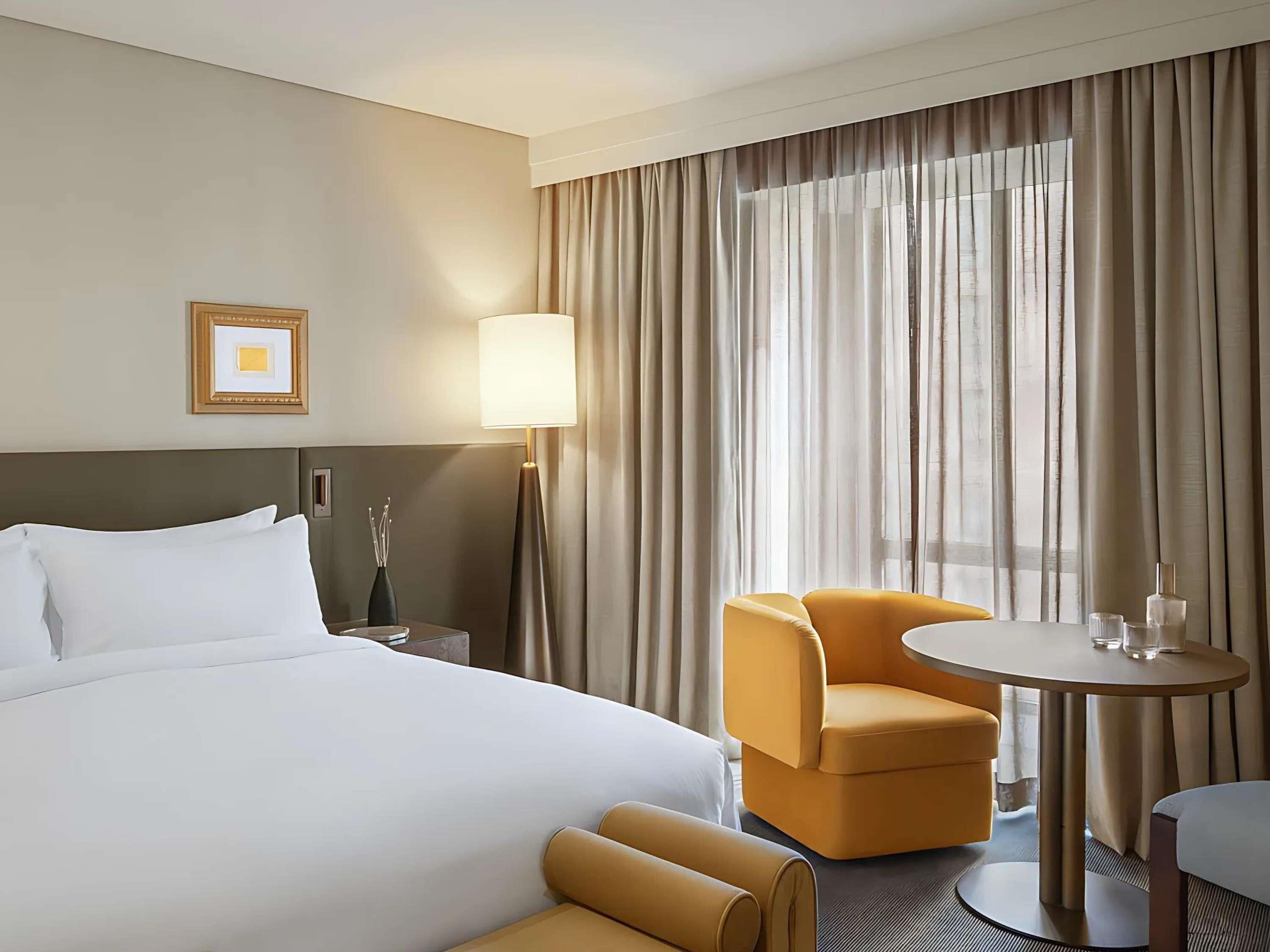 Premium bedding, minibar, in-room safe, desk