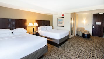 Premium Room, 2 Queen Beds | 1 bedroom, desk, laptop workspace, blackout curtains