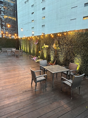 Espace de banquet à l’extérieur