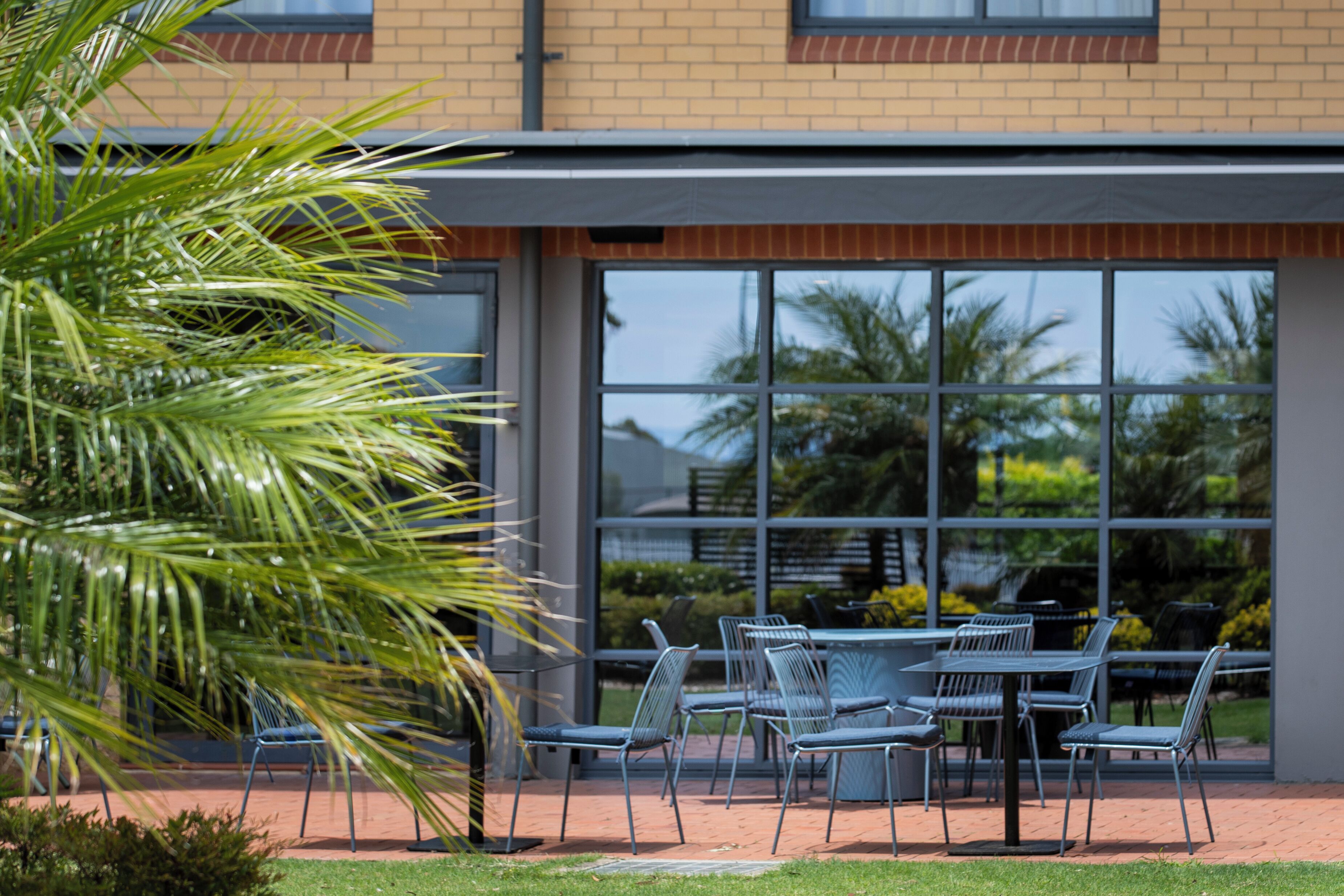 Outdoor banquet area