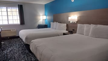 Deluxe Room, 2 Queen Beds, Non Smoking | Premium bedding, pillowtop beds, desk, free cribs/infant beds