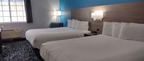 Deluxe Room, 2 Queen Beds, Non Smoking | Premium bedding, pillowtop beds, desk, free cribs/infant beds