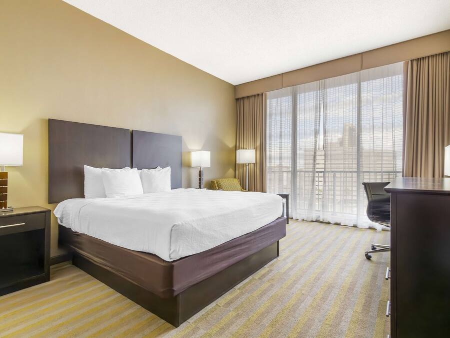 Premium bedding, pillow-top beds, in-room safe, desk