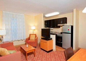 Desk, blackout curtains, soundproofing, iron/ironing board