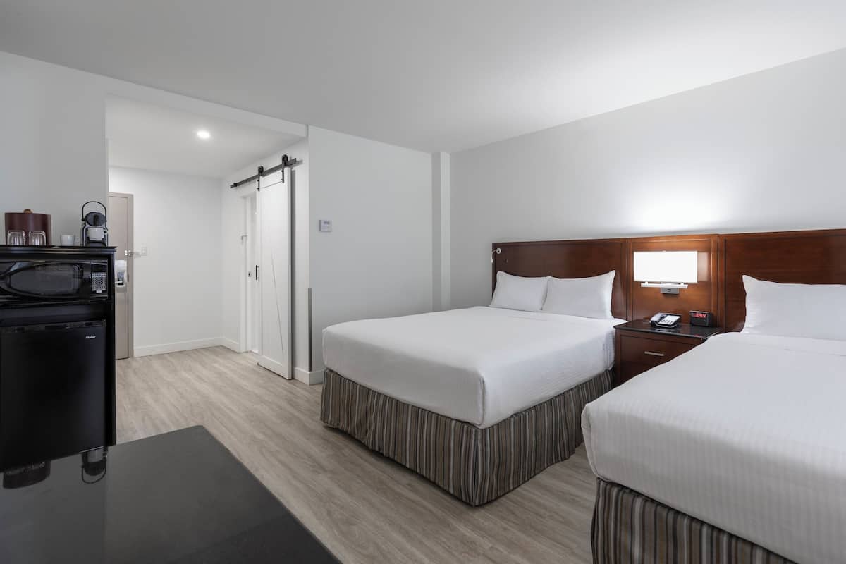 Standard Room, 2 Queen Beds | 1 bedroom, premium bedding, in-room safe, desk