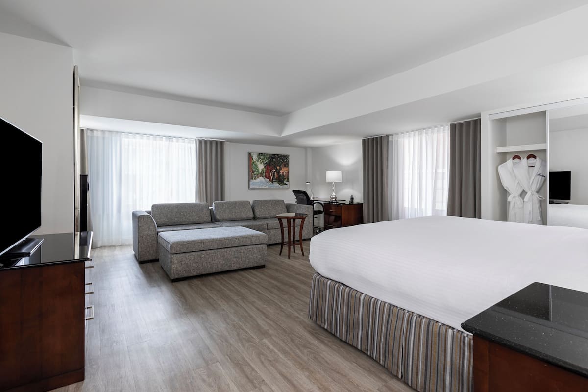 Room, 1 King Bed with Sofa bed, Corner | 1 bedroom, premium bedding, in-room safe, desk