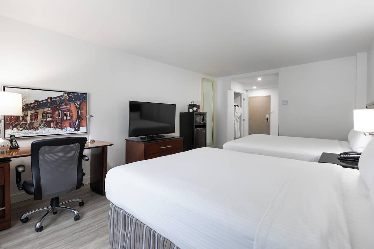 Standard Room, 2 Queen Beds | 1 bedroom, premium bedding, in-room safe, desk