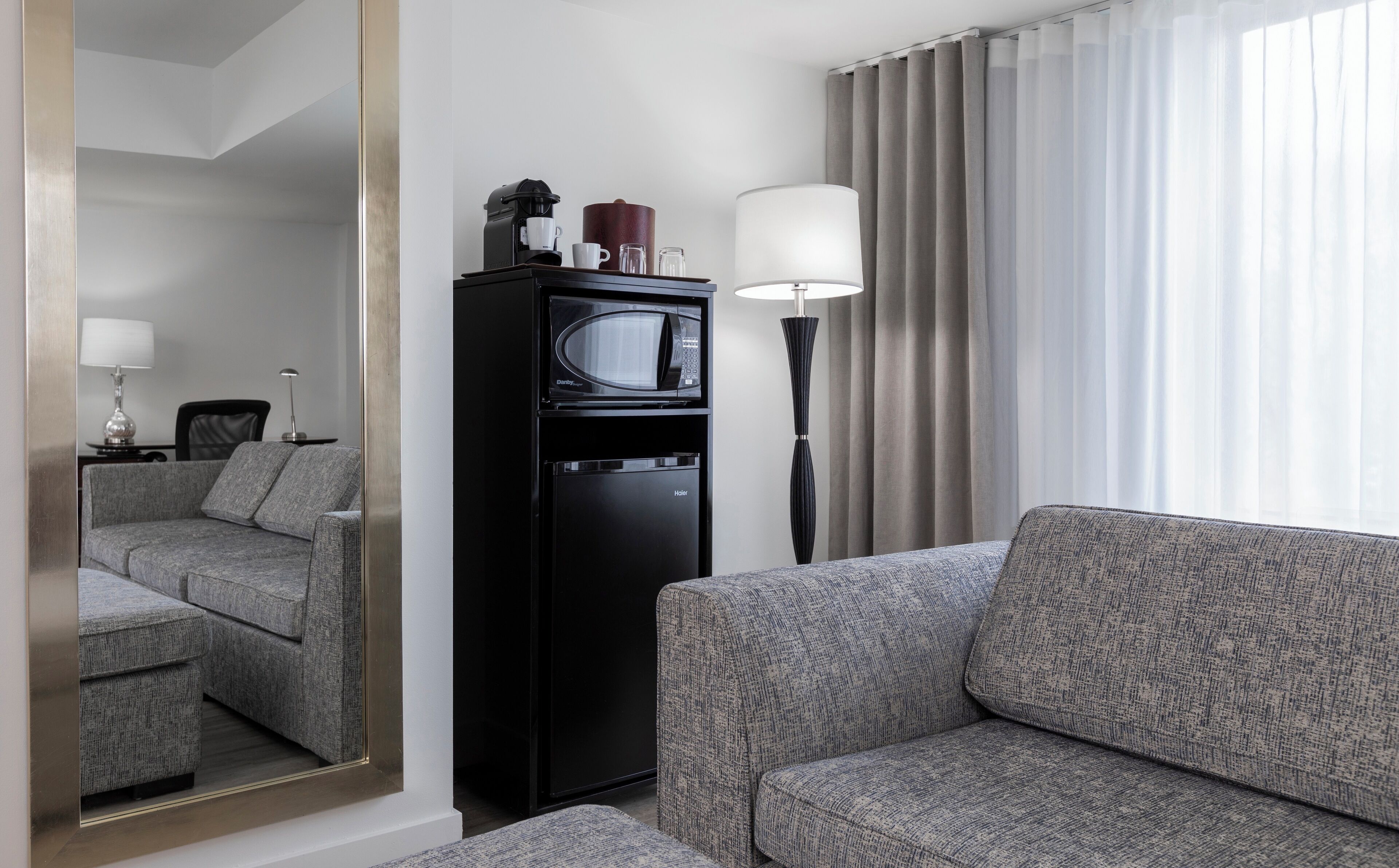 room, 1 king bed with sofa bed, corner | 1 bedroom, premium bedding, in-room safe, desk