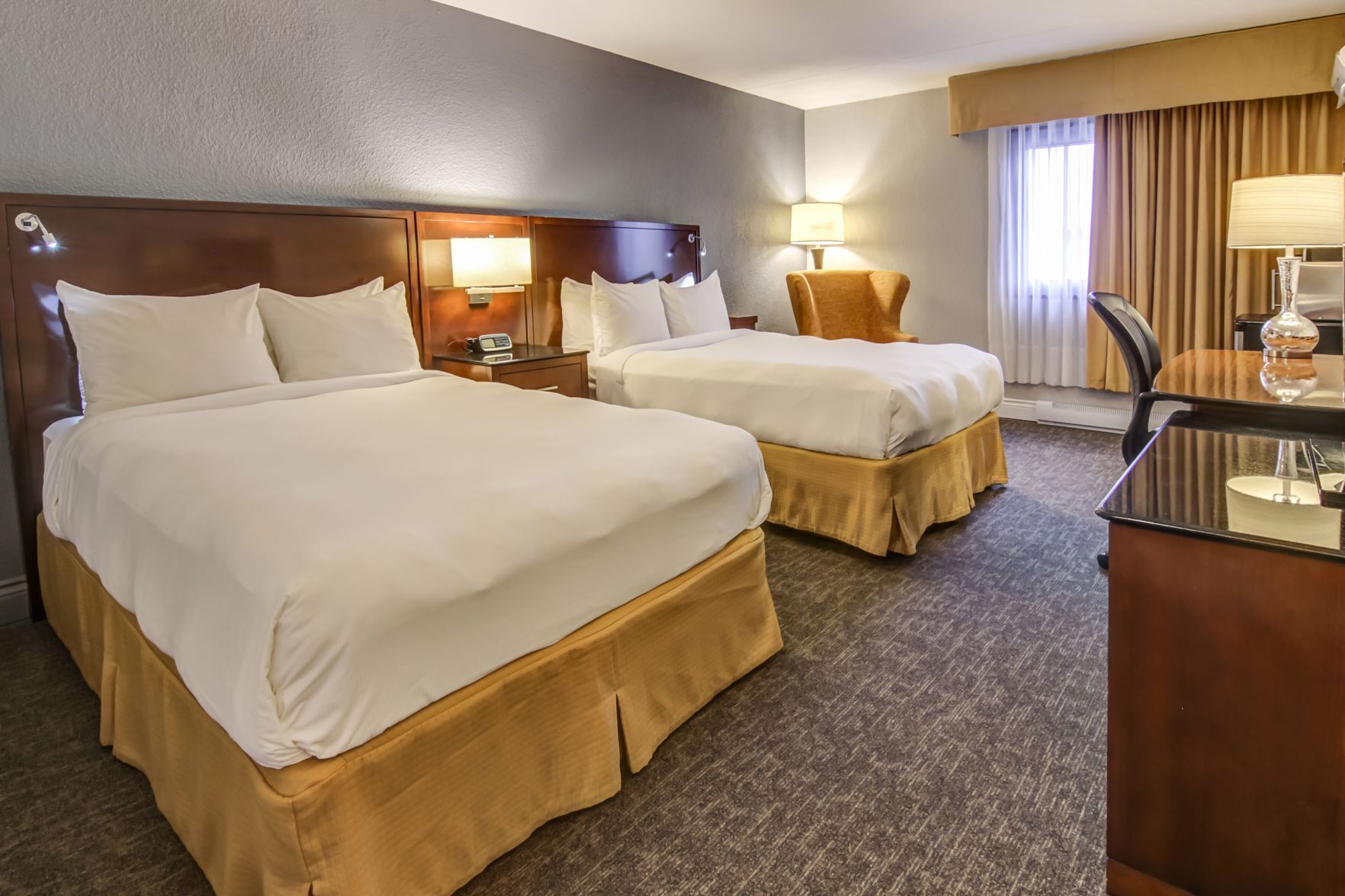 Premium bedding, Select Comfort beds, in-room safe, desk