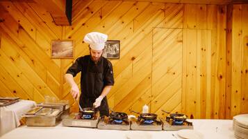 Free daily buffet breakfast