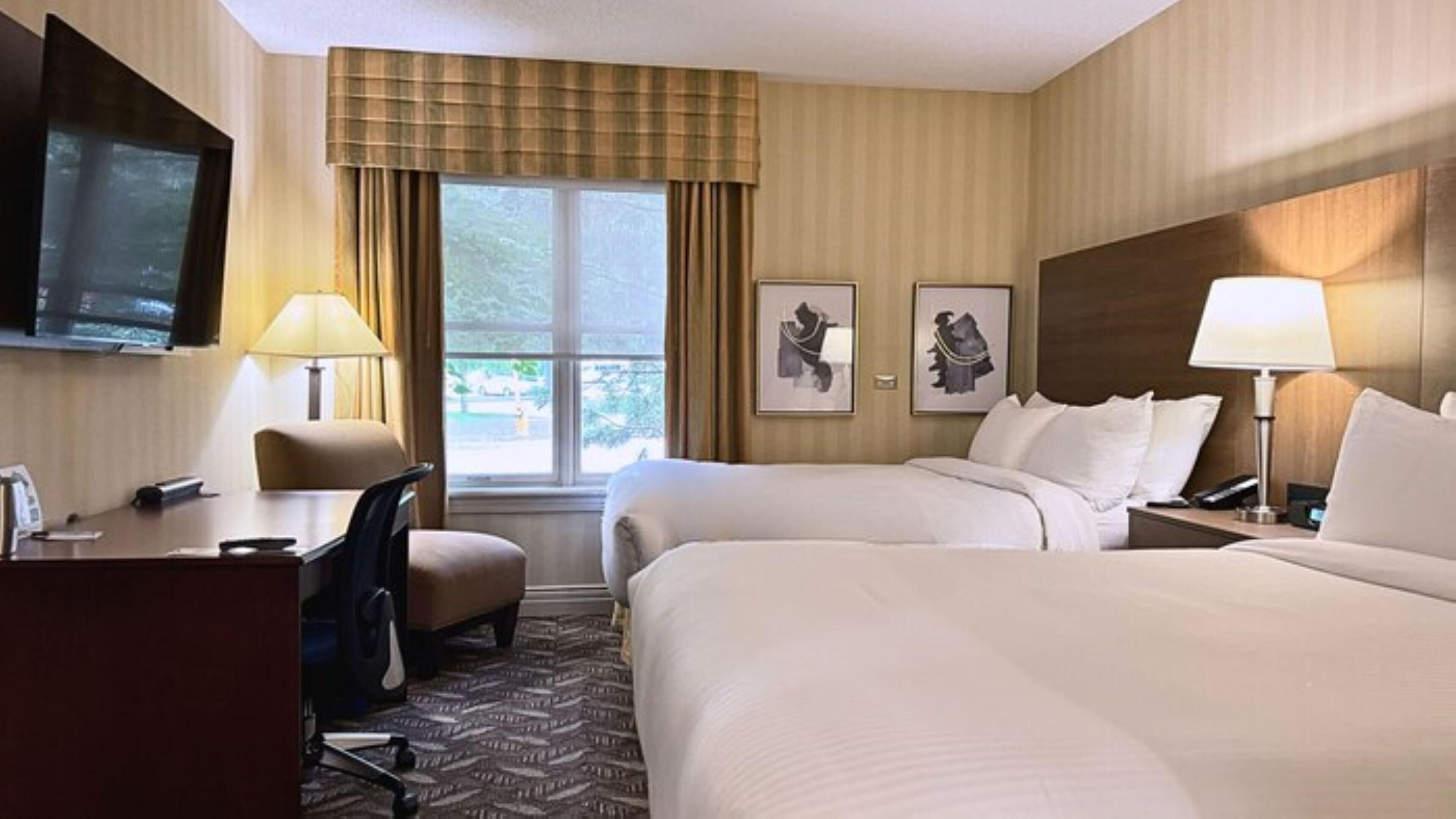 Schreibtisch, laptopgeeigneter Arbeitsplatz, Verdunkelungsvorhänge