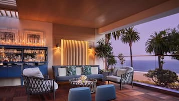 Rooftop bar, ocean views, open daily