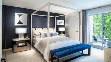 Premium bedding, minibar, in-room safe, laptop workspace