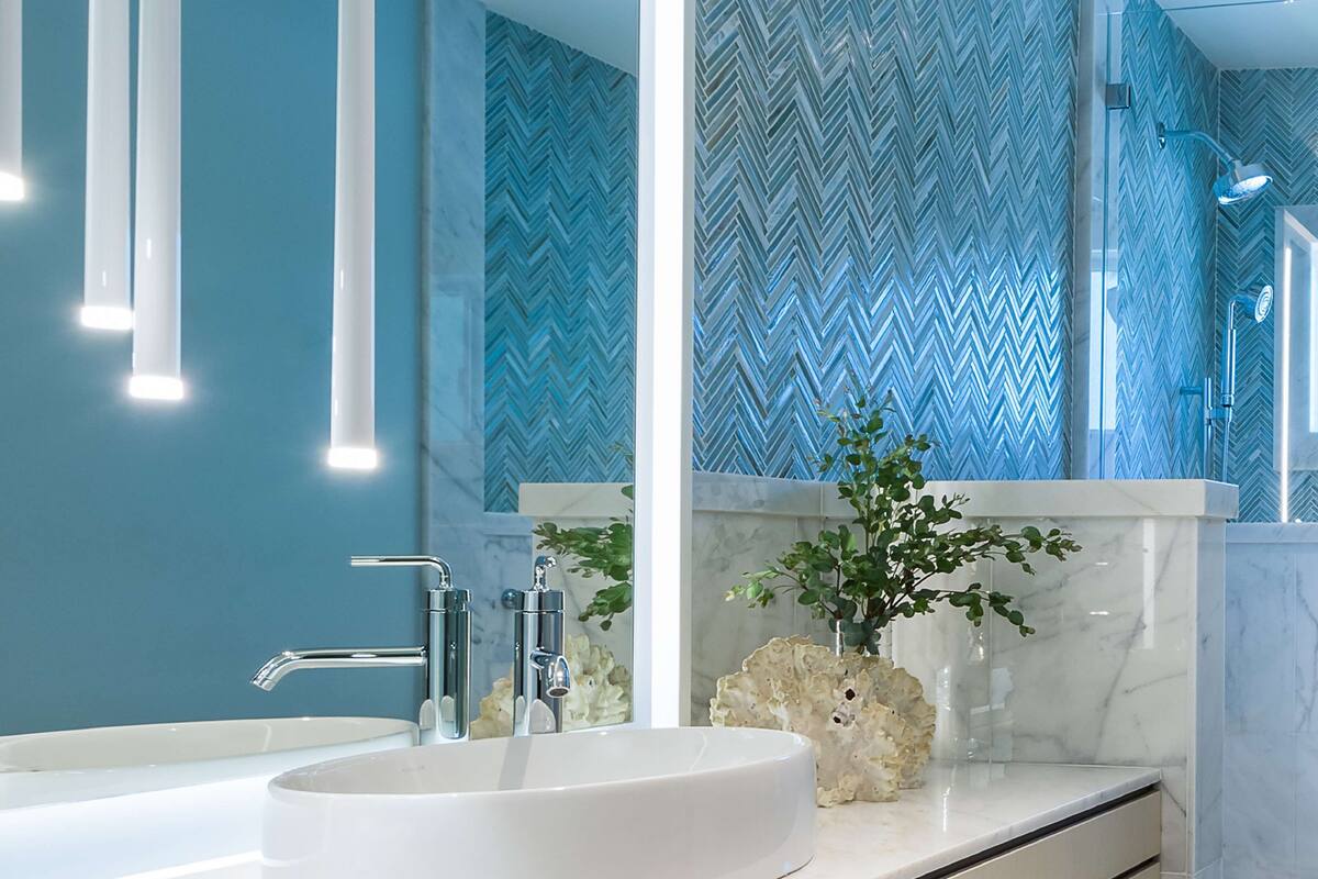 shower, designer toiletries, hair dryer, bathrobes