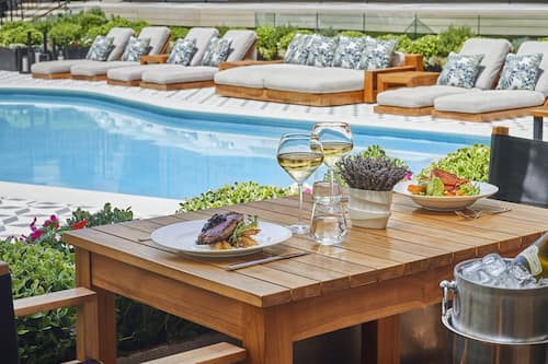 Outdoor pool, cabanas (surcharge), pool umbrellas