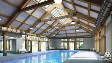 Una piscina cubierta