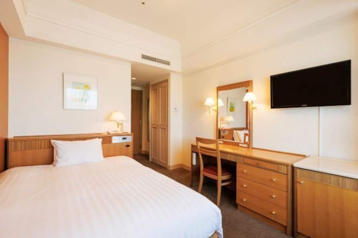 Desk, free WiFi, bed sheets