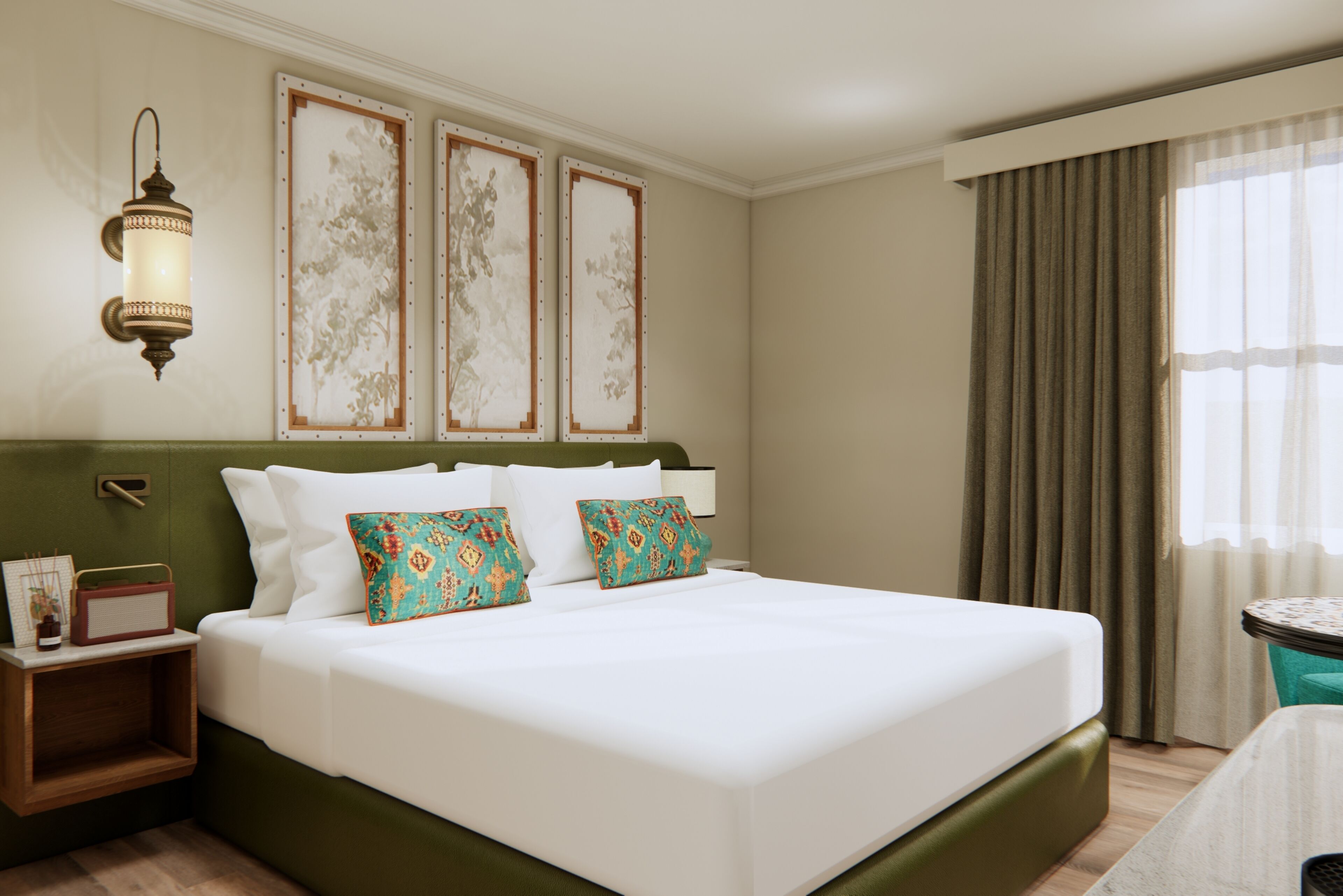 Habitación clásica, 1 cama matrimonial, vista a la ciudad | Ropa de cama de alta calidad y caja de seguridad en la habitación 