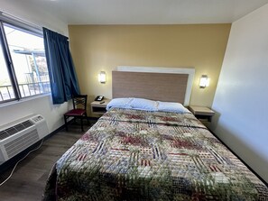 Desk, blackout drapes, iron/ironing board, free WiFi