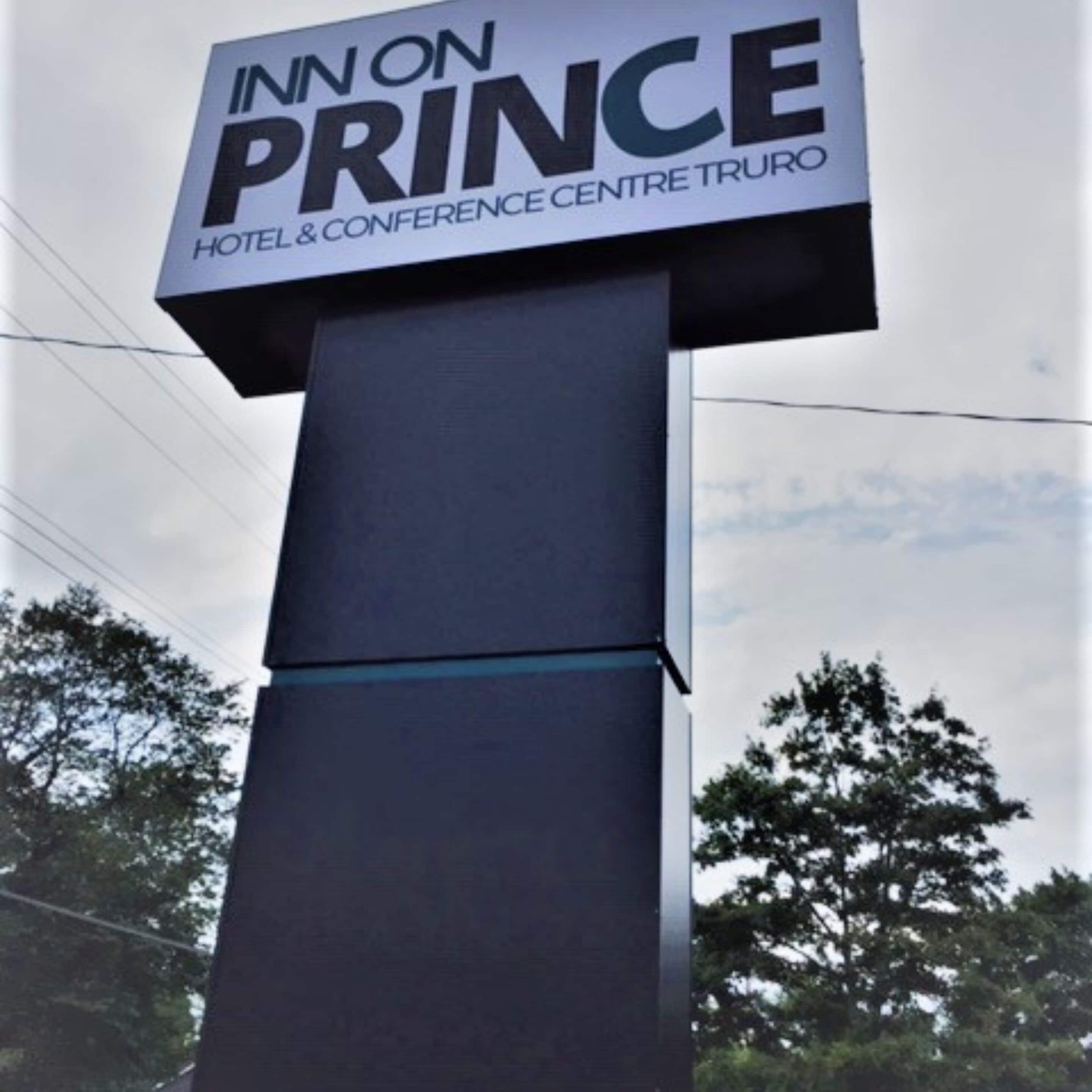 A sign for the Inn on Prince Hotel & Conference Centre Truro.