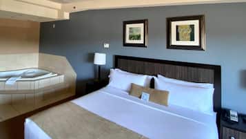 Premium bedding, pillowtop beds, in-room safe, blackout drapes