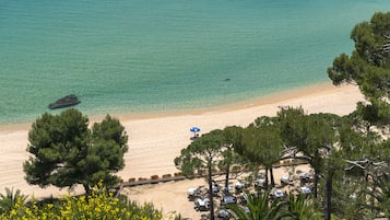 On the beach, beach bar