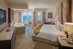 Superior Governor Ocean Front Suite - King Size Bed | 2 bedrooms, premium bedding, down comforters, memory foam beds