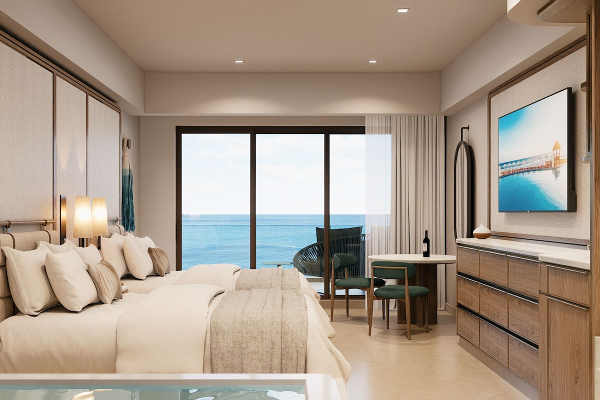 Superior Deluxe Ocean View - Kids & Teens Free | 高級寢具、羽絨被、免費迷你吧、客房內保險箱