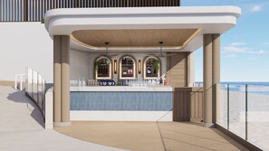 Poolside bar