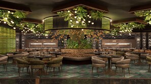 6 restaurantes, se sirve cena, cocina italiana 