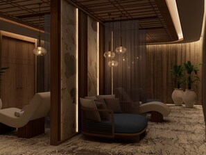 Sauna, body treatments, body scrubs, facials, massages