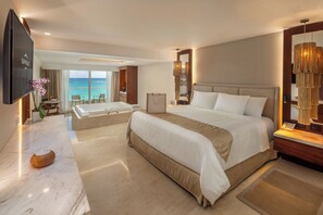 Rom – superior, 1 kingsize-seng, havutsikt (Honeymoon Suite) | Allergitestet sengetøy, dundyner, minibar (inkludert) og safe på rommet