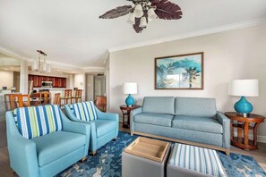 50-inch TV with cable channels