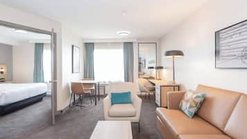 Grand Suite, 1 King Bed with Sofa bed (Wet Bar) | 1 bedroom, desk, iron/ironing board, free WiFi