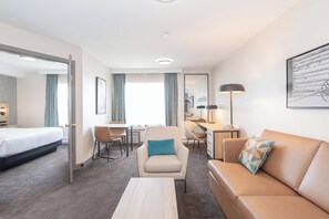 Grand Suite, 1 King Bed with Sofa bed (Wet Bar) | Desk, iron/ironing board, free WiFi, bed sheets - Sandman Hotel Quesnel (Quesnel)