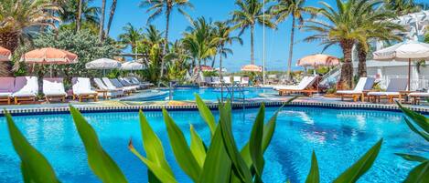 2 outdoor pools, pool cabanas (surcharge), pool umbrellas