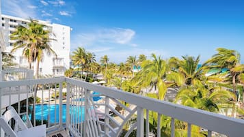 Suite, 1 King Bed with Sofa bed, Balcony, Oceanfront | Balcony view