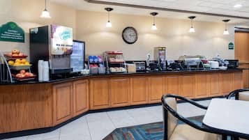 Free daily buffet breakfast